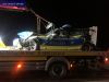 Unfall mit Straßenfahrzeugen, Verkehrshindernis