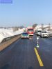 Unfall mit Straßenfahrzeugen, Verkehrshindernis