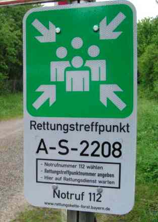 Tafel Rettungstreffpunkt