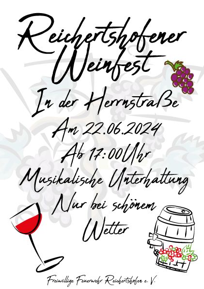 Weinfest 2024 Flyer